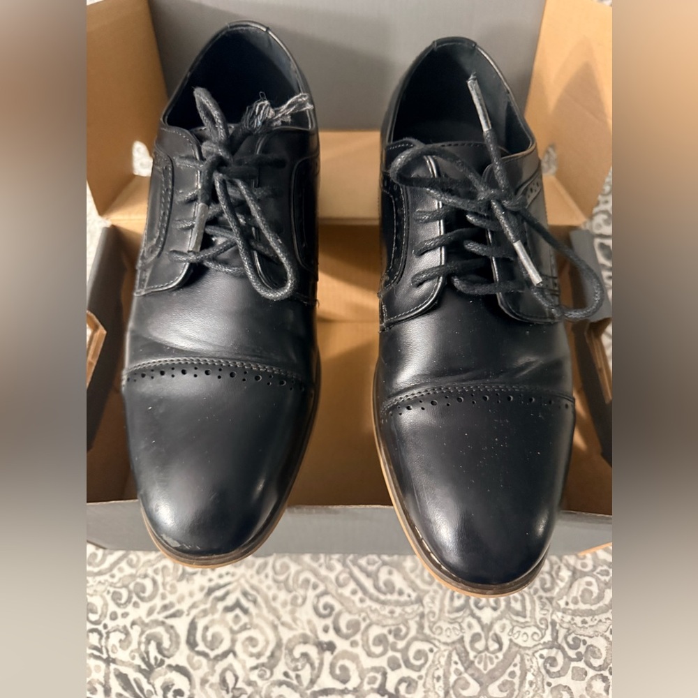 Stacy Adams Black Leather Oxfords